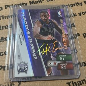 Tyreke Evans ‘11 Adrenalyn XL “Ultimate” Auto Insert Card No. U15